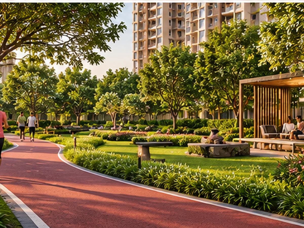 Gardens and jogging track
